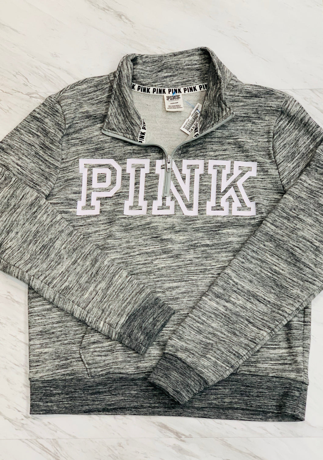Pink by VS Grey Sweatshirt Women's L